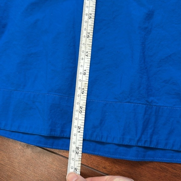 Anthropologie HD in Paris cerulean blue flutter sleeve blouse size 2 - Picture 4 of 5